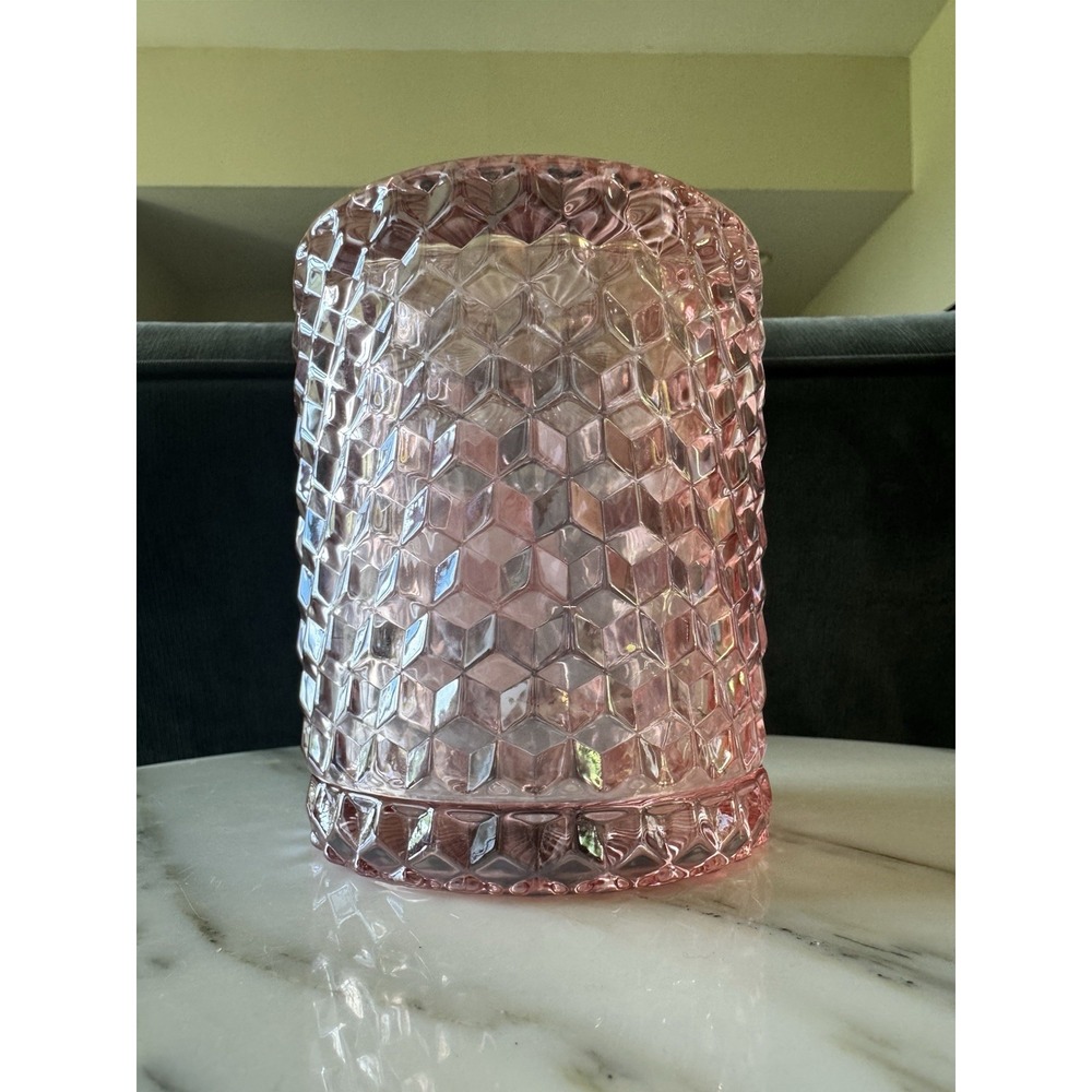 Voluspa Rose Otto Empty Votive Holder ~ Beautiful To Use As A Modern Fairy Lamp